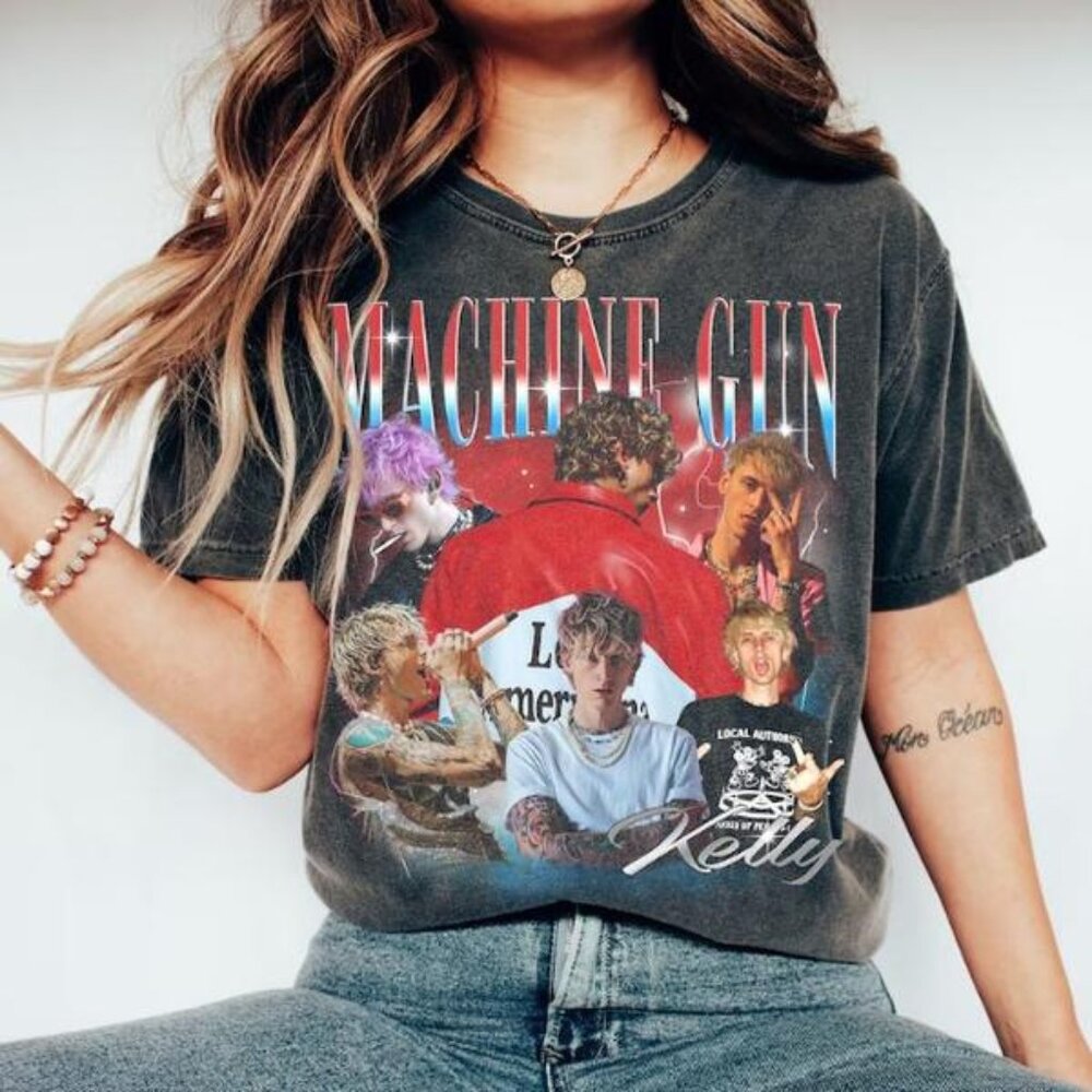 Vintage Machine Gun Kelly 90s Rapper Style “Lost Americana” T-Shirt